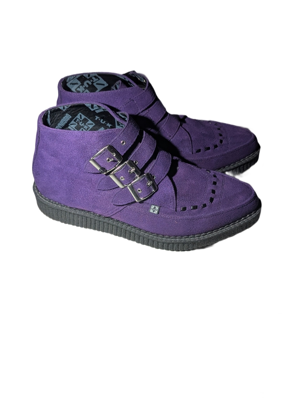 T.U.K TUK Vegan Suede Creeper Boots - Picture 7 of 10